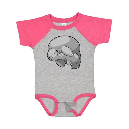

Inktastic Cute Manatee Family Gift Baby Boy or Baby Girl Bodysuit