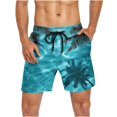 thumbnail image 5 of LIBRCLO Mens Swim Trunks Quick Dry Fashion Printing Board Shorts Casual Lightweight Breathable Summer Beach Bathing Suit with Pockets and Drawstring, 5 of 6