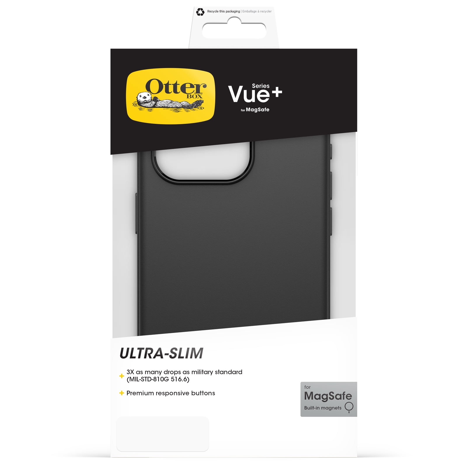 OtterBox Vue+ Series Case for MagSafe for Apple iPhone 15 Pro - Dark Night