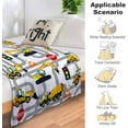 thumbnail image 6 of Construction Truck Blanket for Toddler Boys Kids Flannel Cars Blankets and Throws for Adults Bedding Sofa Gifts 50"X40", 6 of 6