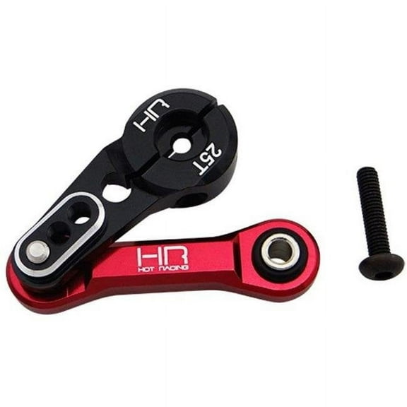 Hot Racing HRAAON48SH25 Aluminum Fixed Steering Link Servo Arm, 25 Tooth
