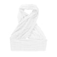 thumbnail image 4 of Douhoow Summer Women's Backless Crop Tops Stylish Cut Out Halter Crisscross Camisole Vest, 4 of 5