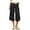 Black*, variant on RUTAYY Women's Pants Cropped Wide Leg Polka Dot Fold Over Waist Loose Stretch Casual Trousers Black