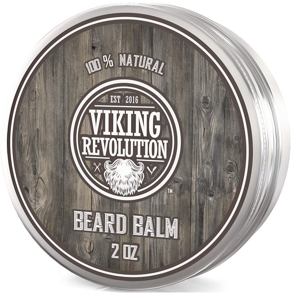 Viking Revolution Beard Balm All Natural Grooming Treatment with