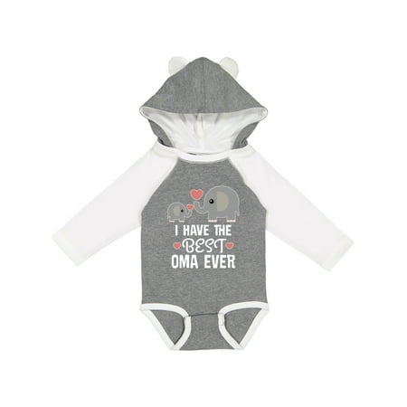 

Inktastic Best Oma Ever Grandchild Gift Baby Boy or Baby Girl Long Sleeve Bodysuit