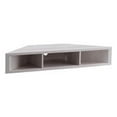 thumbnail image 1 of Bowery Hill MDF White Oak Floating Corner TV Stand Rectangular Cable Management 46.5" Unassembled, 1 of 8
