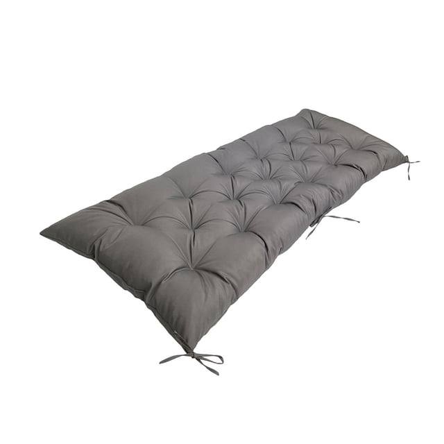 Garden Bench Cushion Patio Cushion suave cómodo con el rectángulo de almohadilla de asiento de algodón de pp para settee tumbo silla de patio loveseat Gris oscuro