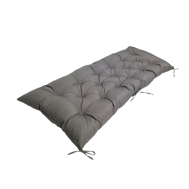 Cojín para Banco de Jardín, Cojín para Patio, Suave Y Cómodo, con Almohadilla de Asiento de Algodón PP, Rectangular, para Sofá, Tumbona, Silla de Gris oscuro