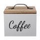 thumbnail image 1 of Caja de almacenamiento para cápsulas de café: soporte de madera para bolsitas de té con tapa, organizador de sobres de azúcar antipolvo para encimeras de cocina y hogar., 1 of 5