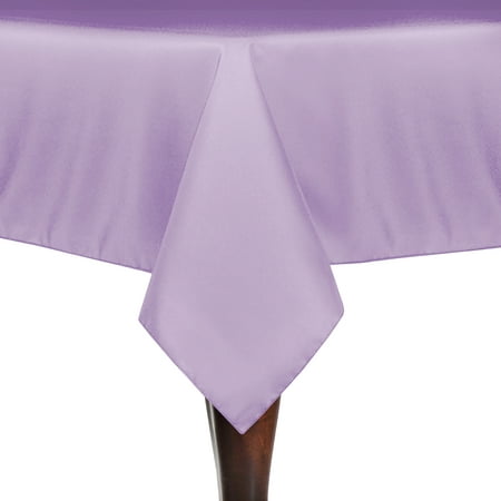 

Ultimate Textile (3 Pack) 60 x 84-Inch Rectangle Tablecloth - for Wedding Restaurant or Banquet use Lilac Light Purple