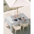 thumbnail image 3 of 54x80 Inch Outdoor Tablecloth with Umbrella Hole Zipper Rectangle Farmhouse Animals Rectangular Tablecloths Outside Waterproof Country Cow Pig Wooden Grain Patio Table Cloth Cover for Picnic Party, 3 of 8