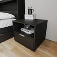 thumbnail image 4 of Nexera Hunter 2 Drawer Nightstand, Black, 4 of 6