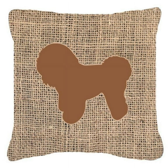 Dog Breed Burlap Fabric Decorative Pillow