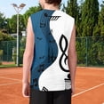 thumbnail image 4 of Ruyang Sleeveless Tank Tops for Boys Print Crew Neck Breathable Basic Camisoles Summer Kids Casual Quick Dry Training Tees, 4 of 5