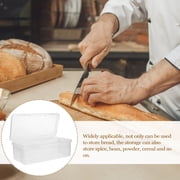 2 Pack Bread Box, Plastic Bread Container, Bread Storage Container for Kitchen Counter