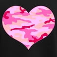 thumbnail image 3 of CafePress - Pink Camo Heart Women's Dark Pajamas - Women's Short Sleeve Print T-Shirt and Pants Dark Cotton Pajama Set, 3 of 7