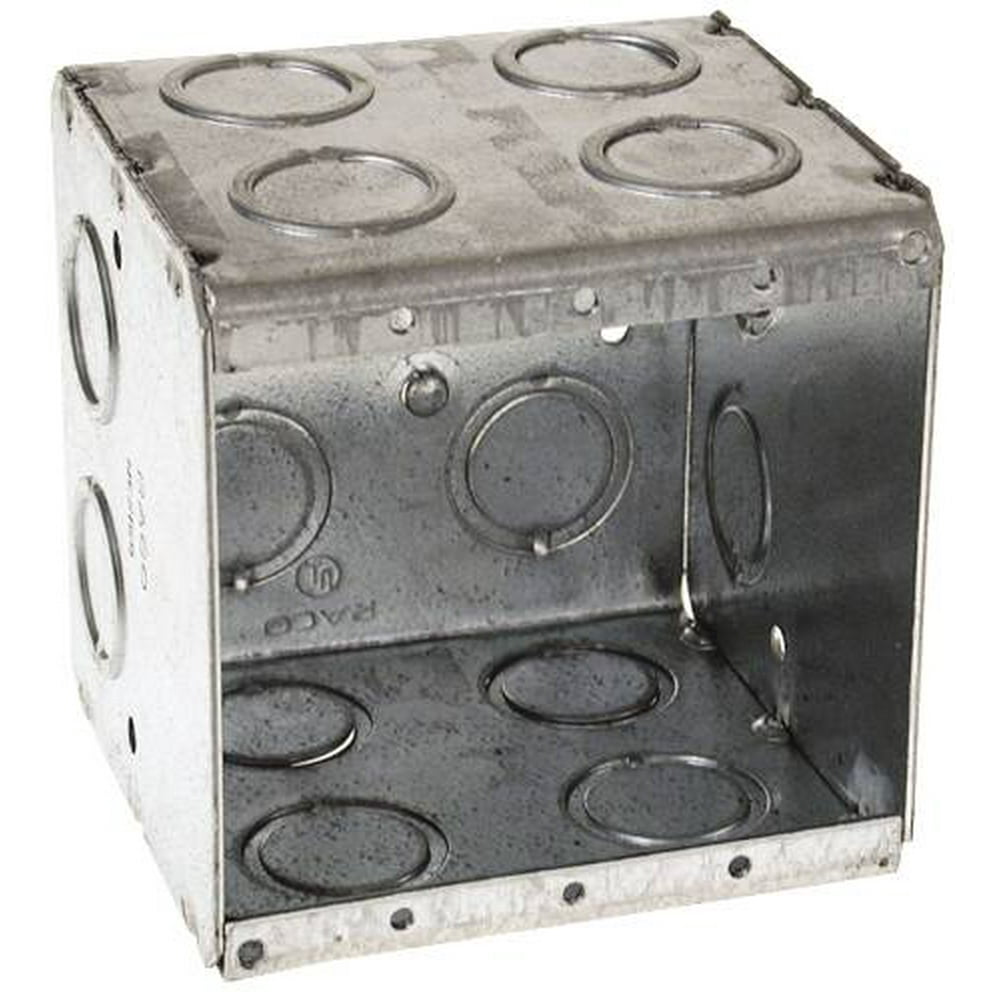 HUBBELL MASON BOX DOUBLE GANG 4 CONCENTRIC KNOCKOUTS 31/2" DEEP per 6