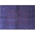 thumbnail image 1 of Ahgly Company Machine Washable Indoor Rectangle Persian Blue Traditional Area Rugs, 5' x 7', 1 of 4