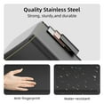 thumbnail image 4 of KSSKSS 1.6 Gallon/6L Small Bathroom Steel Step Trash Can, Soft-Close Lid & Fingerprint-Proof, Slim Wastebasket for Narrow Spaces (Black), 4 of 8