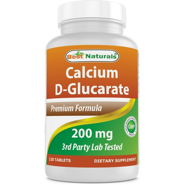 Best Naturals Calcium DGlucarate 200 mg 120 Tablets