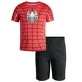thumbnail image 3 of Marvel Spidey and His Amazing Friends Big Boys' 2-Piece T-Shirt and Mesh Shorts Set Spider Man Red Black, 3 of 6