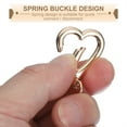 thumbnail image 4 of Uxcell Heart Shape Swivel Buckles, Zinc Alloy Spring Snap Keychain Clip Hanging Snap Hooks for DIY Crafts Key Chains Bag Purse Gold, 4 of 7