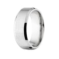 thumbnail image 2 of Custom 6mm Beveled Edge Stainless Steel Ring by Luxurien, 2 of 3