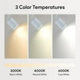 thumbnail image 3 of Bestco 4-Light Track Lighting Fixture with Adjustable Heads & Light Bulbs,GU10 Bulb Included,White, 3 of 13