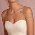 thumbnail image 3 of Cadena de hombro Brillar para Mujer Collar de cristal Accesorios de boda, 3 of 4