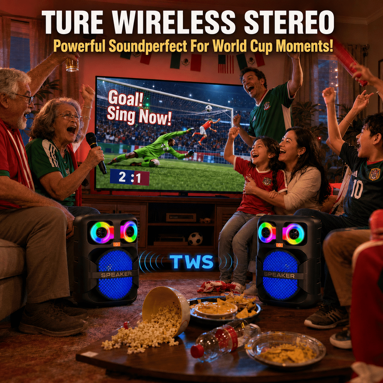 JYX Karaoke Machine for Adults Kids, Home Karaoke Speaker with 2 Microphones, Portable Bluetooth Speaker with Eagle Eye Dj Lights for Party, T28-T