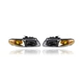 thumbnail image 1 of Headlight - Compatible/Replacement for '96-99 Dodge Caravan/Chrysler Town & Country/Voyager - Single Halogen - Pair, Left Driver + Right Passenger Set - 4857040AB, 4857041AB, 1 of 2