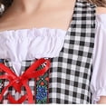 thumbnail image 7 of Edvintorg Girls Dresses Halloween Embroidery Square Neck A Line Dress Plaid Short Sleeve Fancy Dress with Bowknot Clothes for Girls Size 4-16, 7 of 7