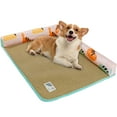 thumbnail image 1 of Colchoneta refrescante de ratán para mascotas, accesorios para cama de dormir, lavable, 3D, cómoda, impermeable, duradera, colchón de verano para gatos, 1 of 7