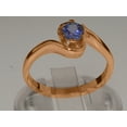 thumbnail image 3 of LBG British Made 18k Rose Gold Natural Tanzanite Womens Statement Ring - 33 size options - Size 11.5, 3 of 5