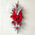 thumbnail image 2 of Christmas Swag, Christmas Stairway Swag Trim, Teardrop Swag Wreath for Front Door; 17.72inches, 2 of 3