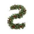 thumbnail image 4 of Christmas Decorations Outdoor Christmas Garland 8.86 FT Bloomings Pines Needle Red Berry Christmas Wreath Decorative Garland Door Curtain Home Decor Hanging, 4 of 8