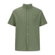 thumbnail image 3 of pstuiky camisetas para hombre, Camisa informal de lino y algodón de manga corta para hombre, color liso, con cuello plegable y manga corta, blusa con cuello vuelto camisetas de hombre xxl, 3 of 5