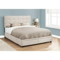 thumbnail image 2 of Monarch Specialties Queen Size, Beige Linen Bed with 2 Storage Drawers, 2 of 5