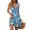 Blue, variant on WTOBBY Women's Summer Casual Dress V-Neck Sleeveless Floral Print Pleated Hem Dress with Elastic Waist for Comfortable Daily Wear All Day Long,BlackL