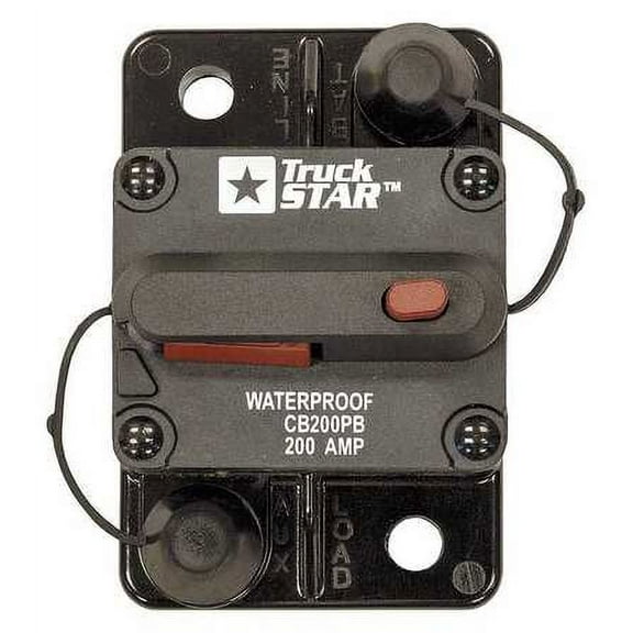 BUYERS PRODUCTS CB200PB Circuit Breaker, Hi-Amp, Black