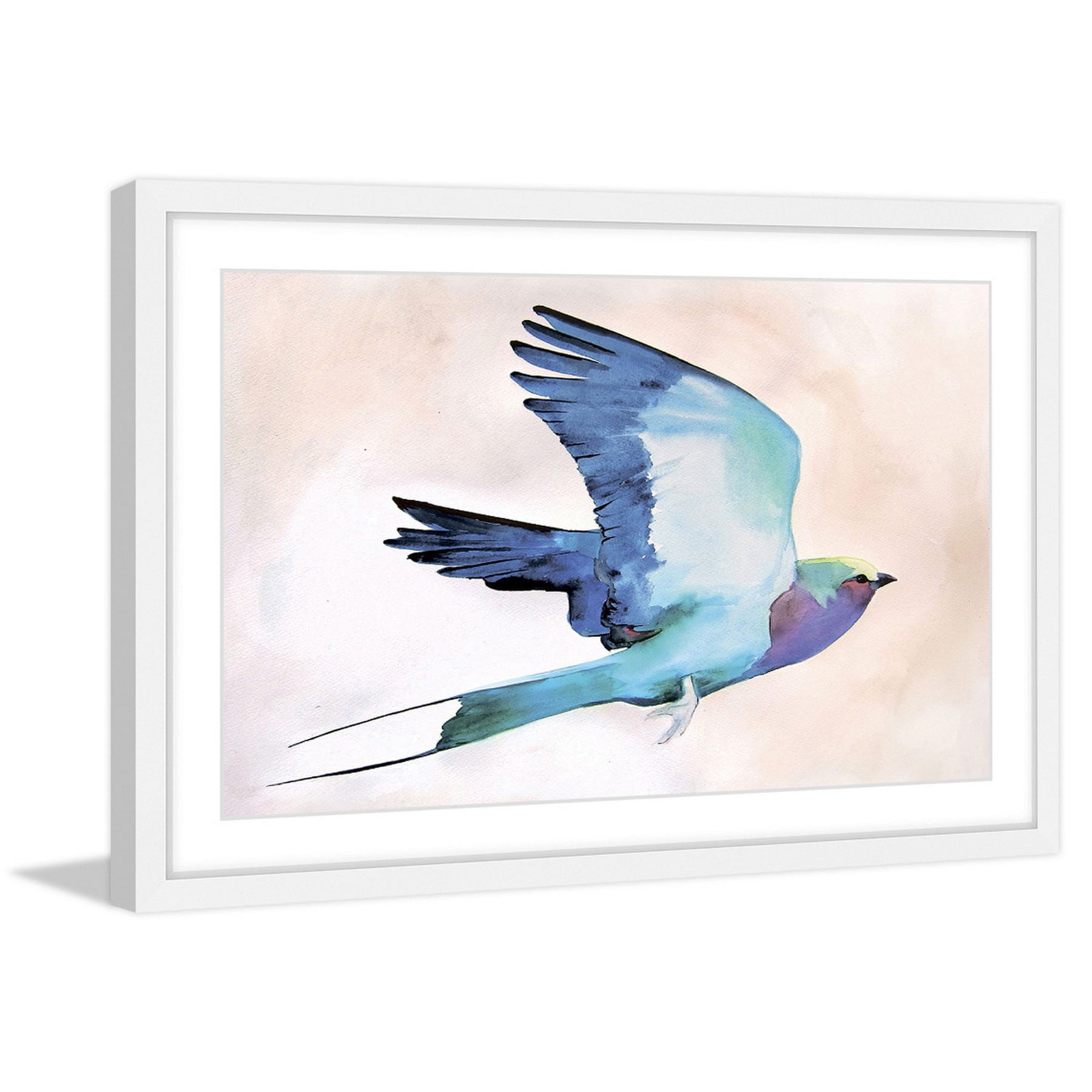 Marmont Hill "Lilac Roller" by Christine Lindstrom Framed Painting Print