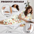 thumbnail image 6 of DISNIMO Flower Printed Pajama Set for Women, Summer 2 Piece Pjs Set Short Sleeve Tops and Capri Pant Sleepwear with Pockets, 3XL, 6 of 7