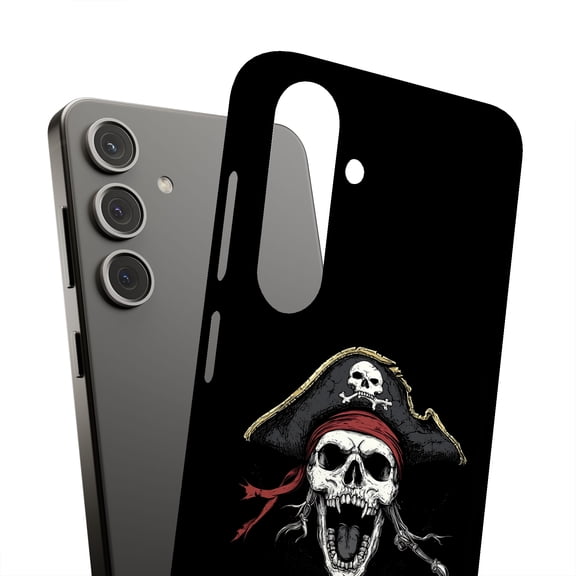 For Samsung Galaxy S10, Hard Shell, Pirate Skull 2 Print, USA
