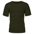 thumbnail image 5 of hlysgo Mens Ripped Hole T Shirts Casual Stylish Short Sleeve Solid Color Tees Hip Hop Round Neck T Shirt for Men Streetwear Summer Fashion Clothes Green M, 5 of 6