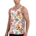 thumbnail image 2 of Xecao Butterflies and Roses Men's Tank Top Workout Quick Dry Sleeveless Gym Jogging Muscle Shirts Summer Swim Beach Tops, 2 of 9
