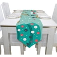 thumbnail image 2 of Rectangle Santa Deer Polar Bear Penguin Printed Table Runner 13x70in for Wedding Birthday Holiday, 2 of 5