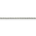 thumbnail image 3 of 925 Sterling Silver Diamond Cut 1.10mm Solid Rope Chain w/ Lobster Clasp - 22", 3 of 5