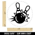 thumbnail image 2 of Bowling Ball Knocking Down Pins Rubber Stamp for Scrapbooking Crafting Stamping - Mini 1/2 Inch, 2 of 7