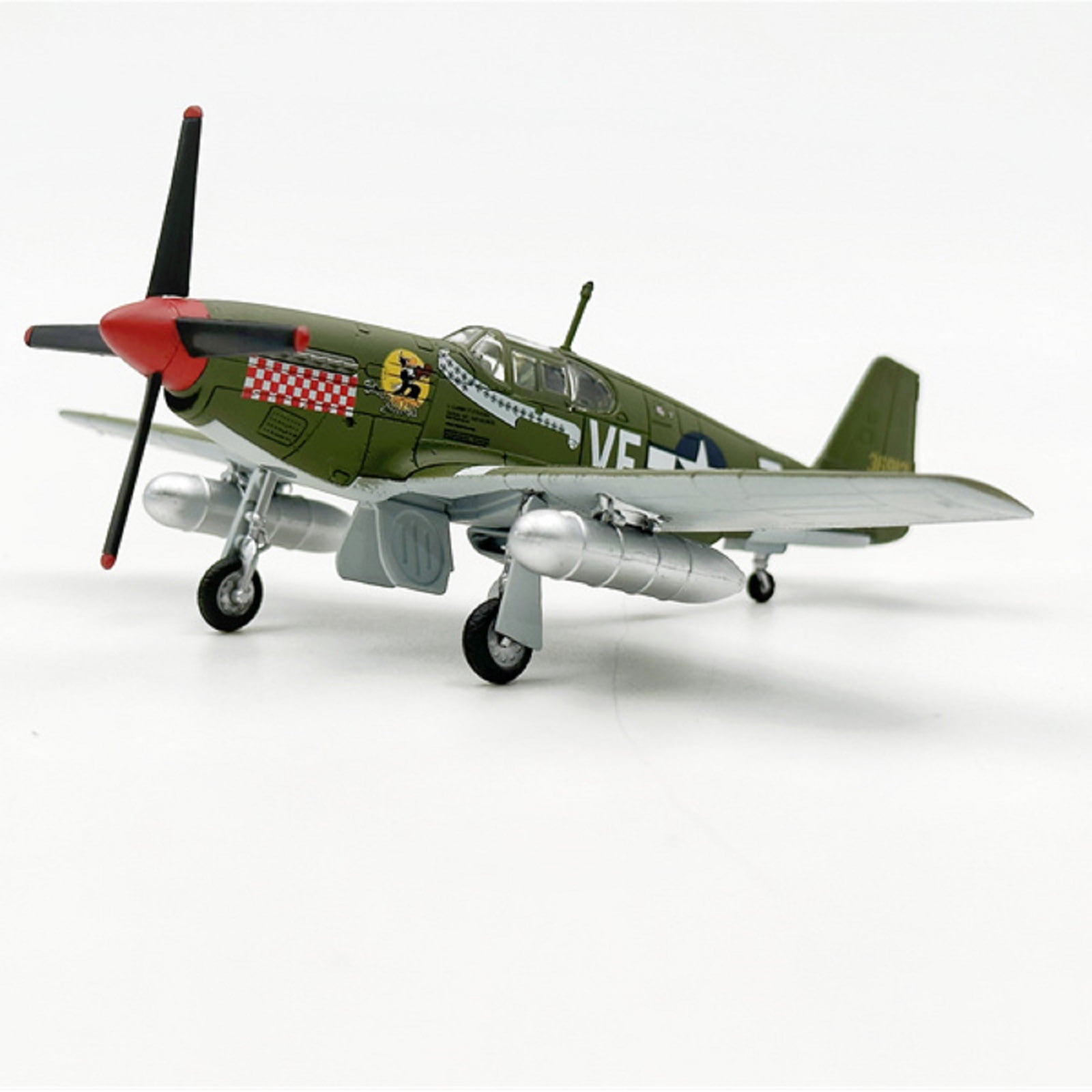 1/72 Scale US P51 Mustang Fighter Plane Model Metal Fighter Military Static Display Model Toys