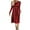 03 Red, variant on Formal Dresses for Women V Neck Sleeveless Sequin Cocktail Party Midi Long-sleeved Dress Formal Dress